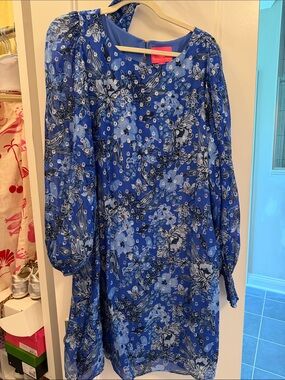 Lilly Pulitzer Royal Blue Dress with silver accents